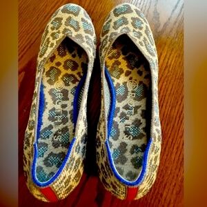 Rothy's Leopard Print Ballet Flats